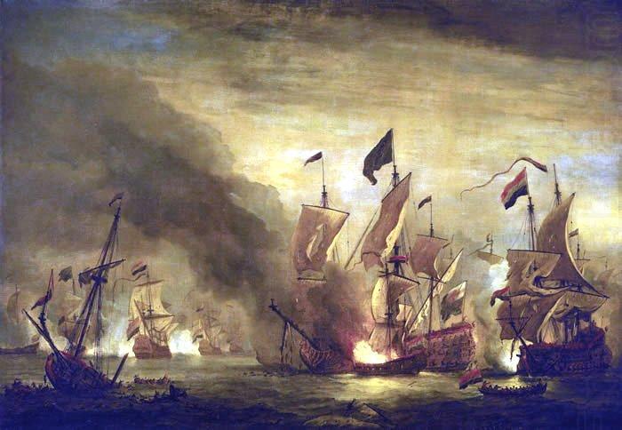 Willem Van de Velde The Younger Royal James  at the Battle of Solebay china oil painting image